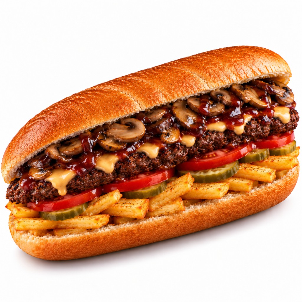 برجر باربيكو مشروم